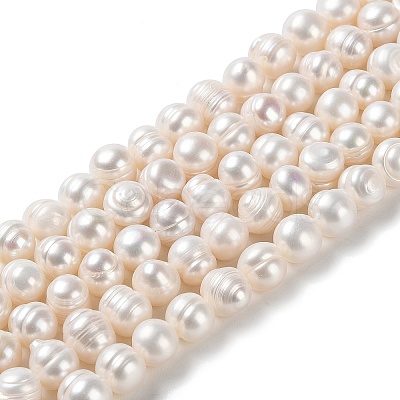 Natural Cultured Freshwater Pearl Beads Strands PEAR-E018-02-1