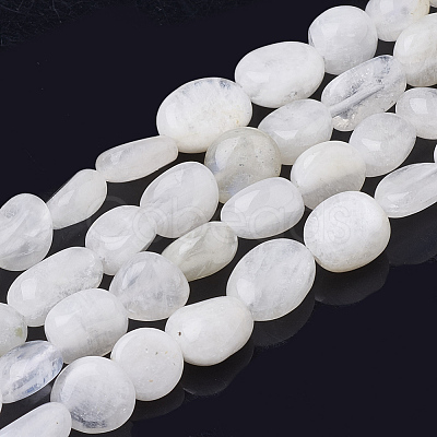 Natural Rainbow Moonstone Beads Strands X-G-Q961-27-1