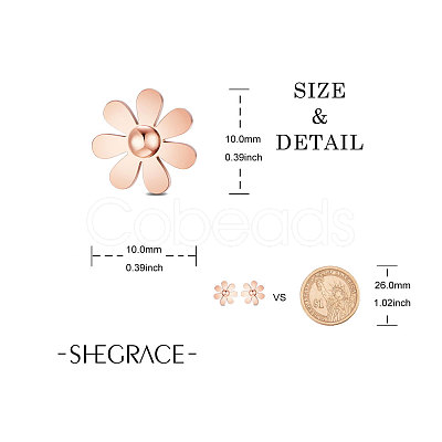 Stainless Steel Stud Earrings JE684B-1