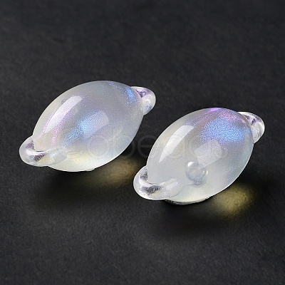 Transparent Acrylic Connector Charms OACR-G016-02-1