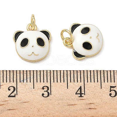Brass Enamel Charms KK-P326-05G-1