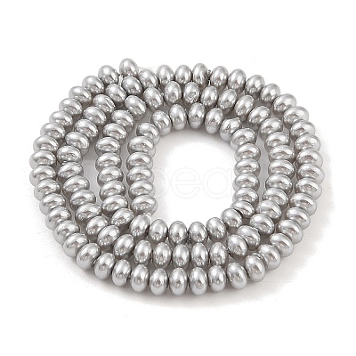 Electroplated Shell Pearl Beads Strands BSHE-C006-04B-1