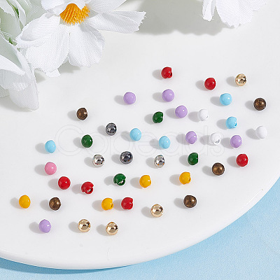 110Pcs 11 Colors Spray Paint Alloy Shank Buttons FIND-GO0002-44-1