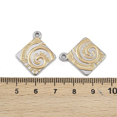 304 Stainless Steel Pendants STAS-B094-22GP-1