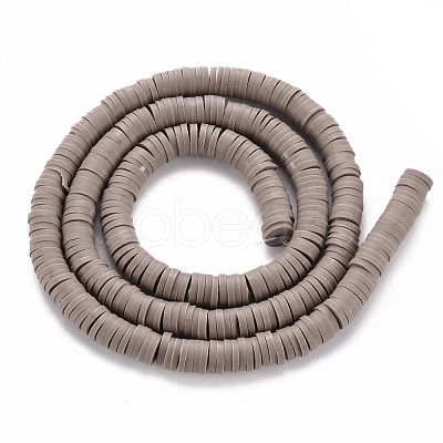 Handmade Polymer Clay Bead Strands CLAY-T002-6mm-52-1