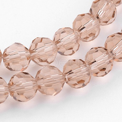 Transparent Glass Bead Strands X-GLAA-G013-8mm-90-1