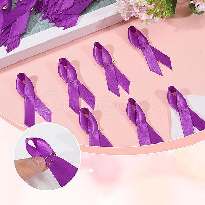 100Pcs Awareness Ribbon Nylon Lapel Pin Backs for Backpack Clothes JEWB-GL0001-03B-1