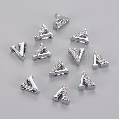 Alloy Initial Slide Beads X-ZP1V-NLF-1