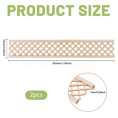Wooden Fence and Courtyard Decoration DIY-WH0671-387A-1