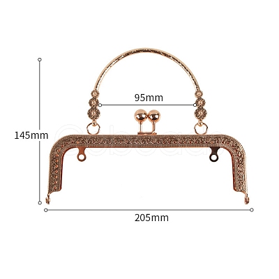 Alloy Kiss Lock Purse Frame Handle PW-WG82AEE-03-1