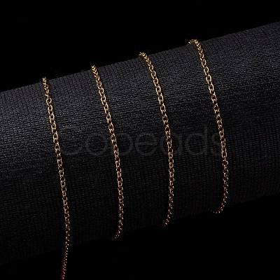 3.28 Feet PVD Vacuum Plating 316 Stainless Steel Cable Chains X-CHS-H020-12G-10M-1