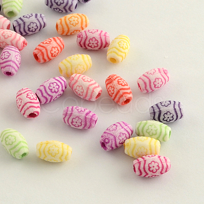 Craft Style Acrylic Beads MACR-Q157-M06-1