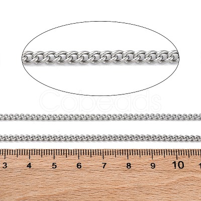 304 Stainless Steel Curb Chains CHS-M009-10P-01-1