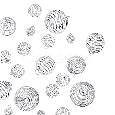 40Pcs 4 Sizes Iron Wire Pendants IFIN-CJ0001-40S-1