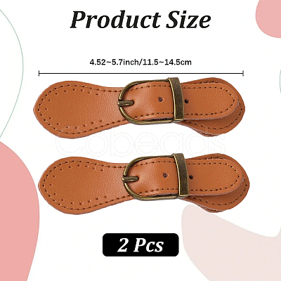 CutHollow 2Pcs Leather Toggle Buckle AJEW-CL0001-26B-1