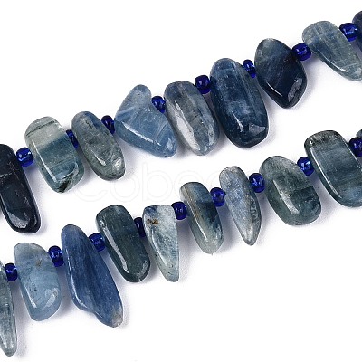 Natural Kyanite/Cyanite/Disthene Beads Strands G-Z091-A22-1