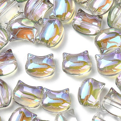 1 Strand Electroplate Glass Beads Strands EGLA-YW0005-32C-1