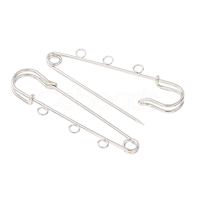 Iron Safety Pins Brooch Findings RN-CBAB9AC-02P-1