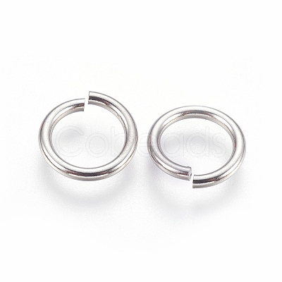 Tarnish Resistant 304 Stainless Steel Saw Cut Open Jump Rings X-STAS-P212-25P-10-1