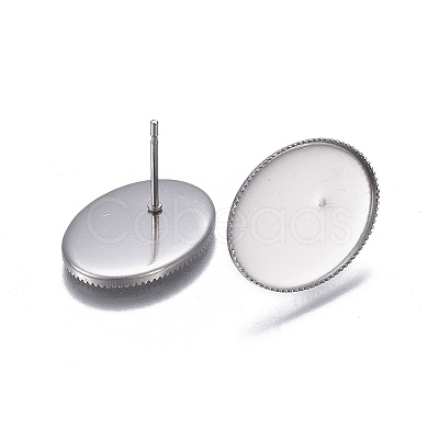 Non-Tarnish 304 Stainless Steel Stud Earring Findings LS-STAS-P236-43P-1