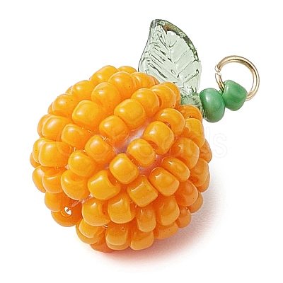 Seed Beads Beaded Pendants PALLOY-TA00159-03-1