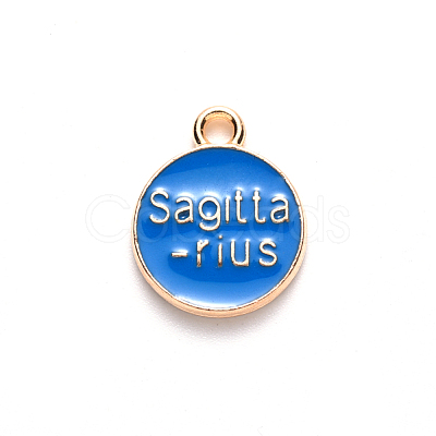 Alloy Enamel Pendants ENAM-S124-01B-02F-1