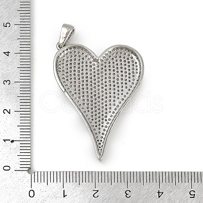 Brass Micro Pave Cubic Zirconia Pendants KK-M322-42P-1