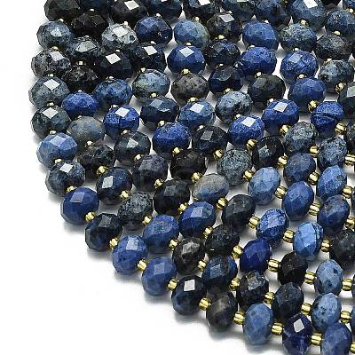 Natural Dumortierite Beads Strands G-P573-A48-01-1
