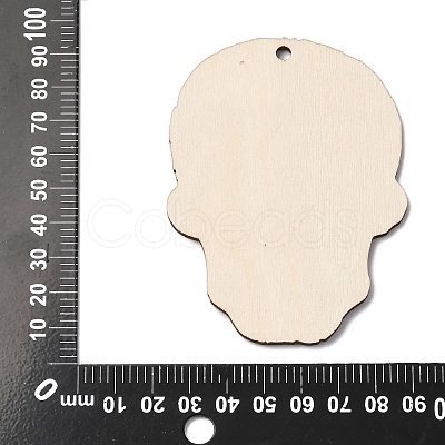 Halloween Printed Wooden Big Pendants WOOD-I016-01G-1