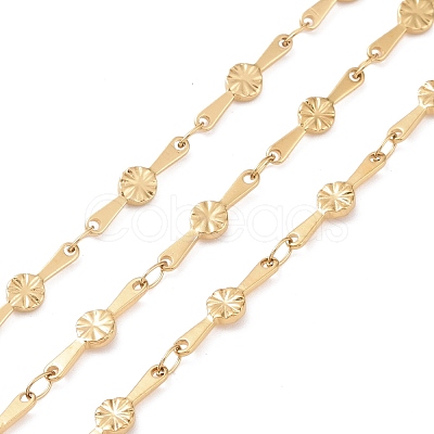 Ion Plating(IP) 304 Stainless Steel Flower Bar Link Chains STAS-E161-02G-1