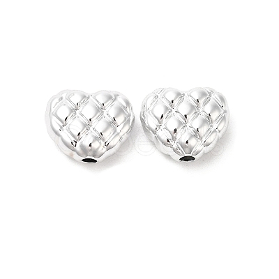 Plating CCB Plastic Waffle Beads PACR-C004-08P-1
