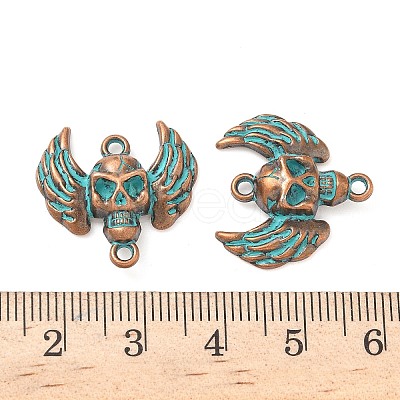 Halloween Alloy Bat Links Connector Charms PALLOY-D313-02-1
