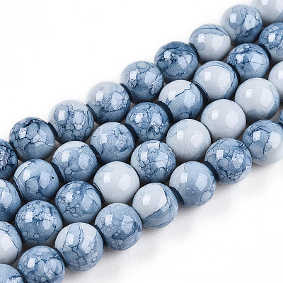 Baking Paint Glass Beads X1-DGLA-N003-10mm-C07-1