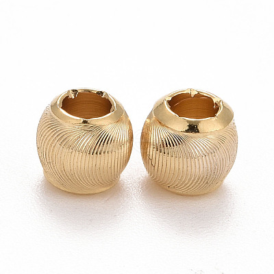 Eco-Friendly Brass Cat Eye Beads KK-M225-25G-D-1