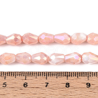 Anti-Tarnish Electroplate Glass Beads Strands GLAA-T025-13A-07-1
