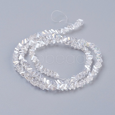 Electroplate Glass Beads Strands X-EGLA-J146-4mm-AB01-1
