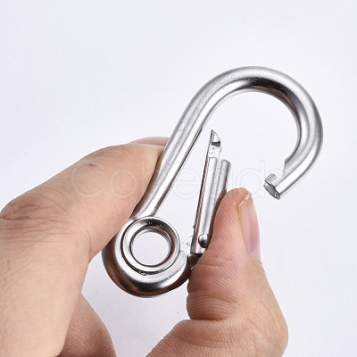 Tarnish Resistant 304 Stainless Steel Rock Climbing Carabiners STAS-N087-23A-01-1