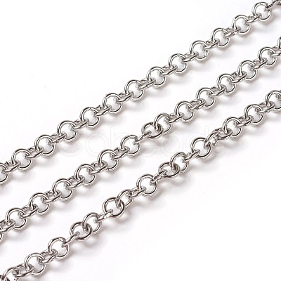 Tarnish Resistant 304 Stainless Steel Rolo Chains CHS-E016-02A-P-1