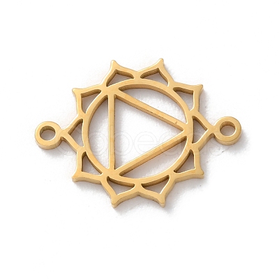 304 Stainless Steel Hollow Chakra Links STAS-S149-05D-1