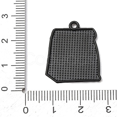 Coffee Alloy Enamel Pendants ENAM-I089-01B-04-1