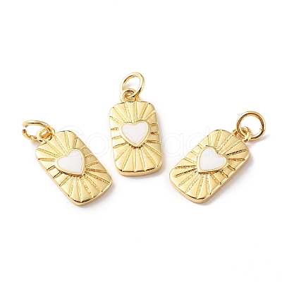Rack Plating Brass Pendants with Jump Ring X-KK-F852-20G-1