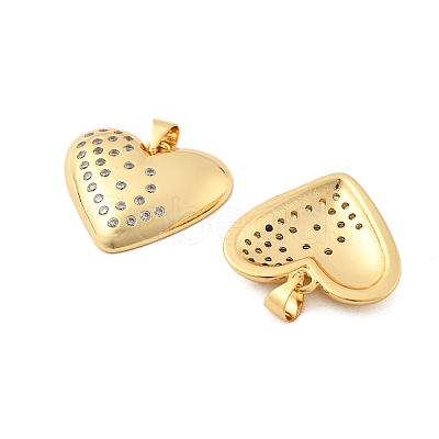 Brass Micro Pave Cubic Zirconia Pendants KK-R229-11G-A-1