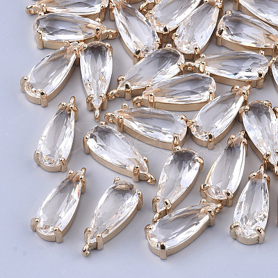Transparent Glass Pendants GLAA-T007-22-1