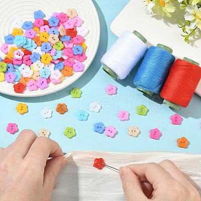 1 Bag 2-Hole Resin Buttons BUTT-SP0001-19A-1