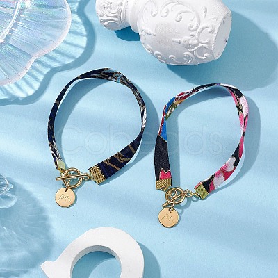 Ethnic Style Polyester Ribbons Bracelets BJEW-JB10495-1