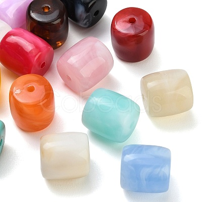 Two Tone Opaque Acrylic Beads AC-CBADA7D-07-1