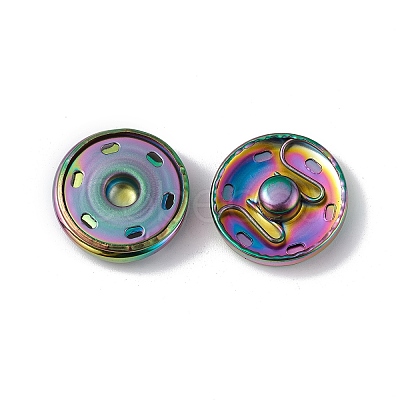Ion Plating(IP) 202 Stainless Steel Snap Buttons BUTT-I017-01E-MC-1