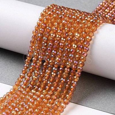 Electroplate Transparent Glass Beads Strands LS-GLAA-H021-01B-FR02-1