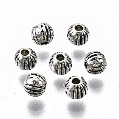 Tibetan Style Alloy Beads TIBEB-N005-30AS-NR-1