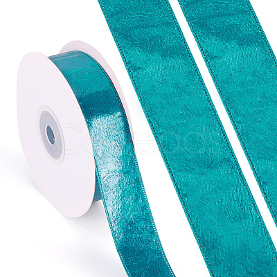 1 Roll Imitation Leather Polyester Ribbon LC-TA0001-02A-1